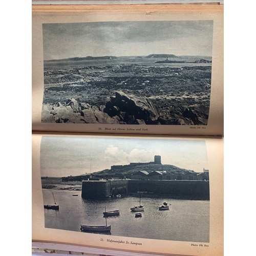 175 - Die Kanalinseln, Jersey Guernsey, Sark 1942, re-bound copy, complete with tipped in map, 32 photogra... 