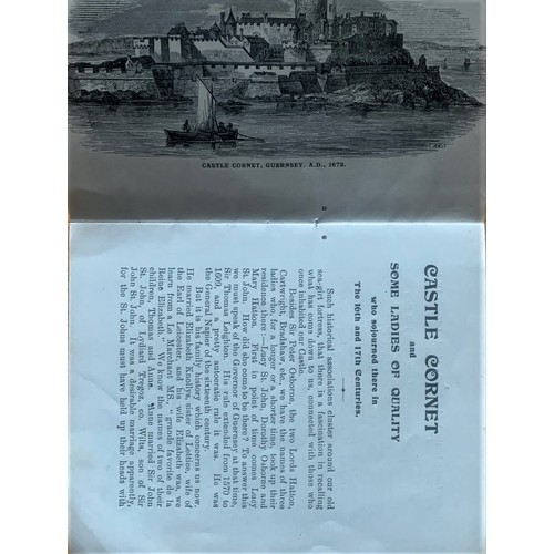 185 - Gems of the Channel, Guernsey Alderney and Sark, 'Castle Cornet and some Ladies of quality' pamphlet... 