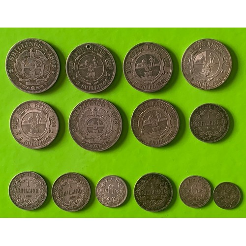 123 - South African silver coins, mostly 19th century.