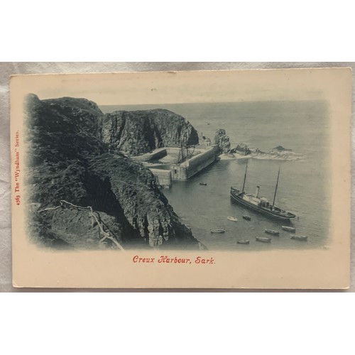 159 - Two Wyndham series postcards Brecqhou Island Sark & Creux Harbour Sark circa 1905 (2).