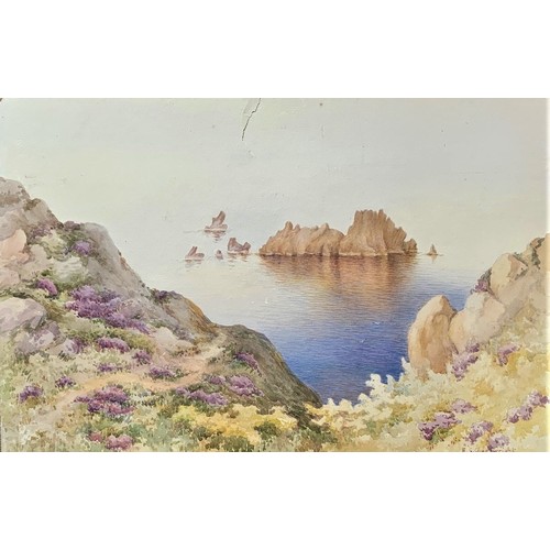 178 - Ethel Sophia Cheeswright (British 1874 - 1977)  Grande Moie, Sark, watercolour, signed, 37 x 54 cm. ... 