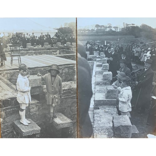 214 - Nine postcards, The Laying of the Sark Methodist Church Foundation Stone, 9th May 1925 (9).