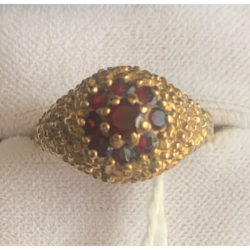 110 - 9 carat gold dress ring, gross weight 6 grams.