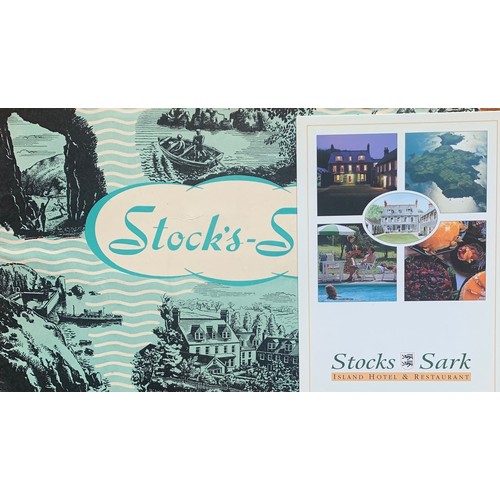 66 - Stocks Hotel Sark, various postcards and Advertising ephemera (6).