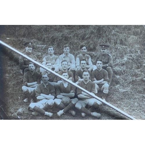 98 - RP postcard, Royal Guernsey Militia 2nd XI football team, pre WW I.