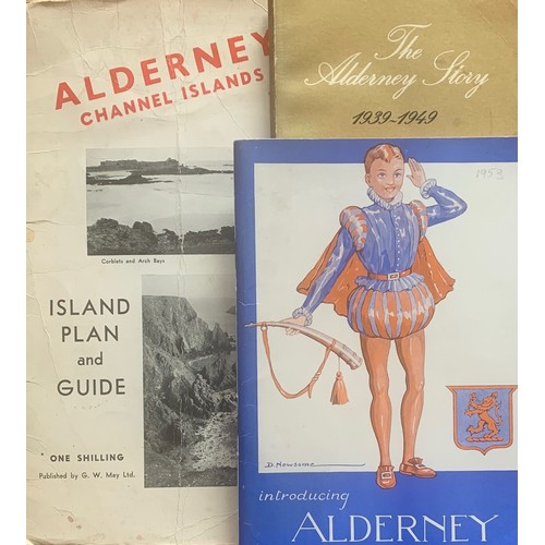 103 - A collection of Alderney books Including Alderney Railway, pamphlets, photos and ephemera.