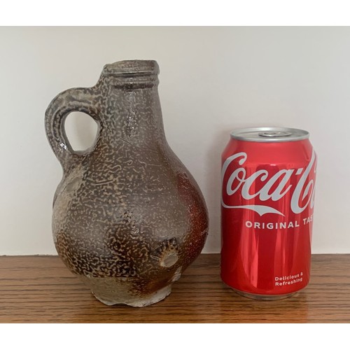 23 - 18th century Tiger glaze flagon with ring handle.