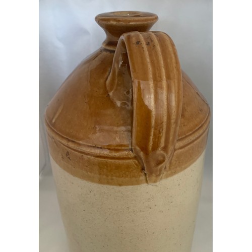 30 - Channel Islands stoneware flagon, incised Buchanan's ''Black & White'' Scotch Whisky. Agents Le Rich... 