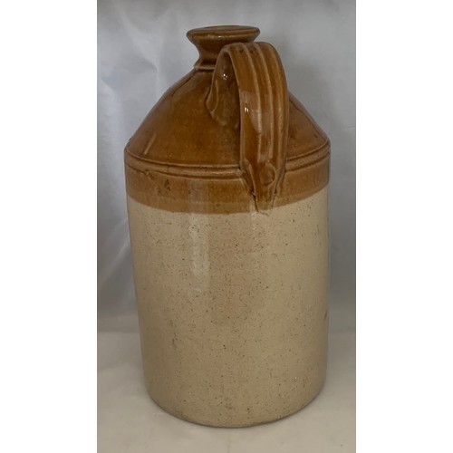 30 - Channel Islands stoneware flagon, incised Buchanan's ''Black & White'' Scotch Whisky. Agents Le Rich... 