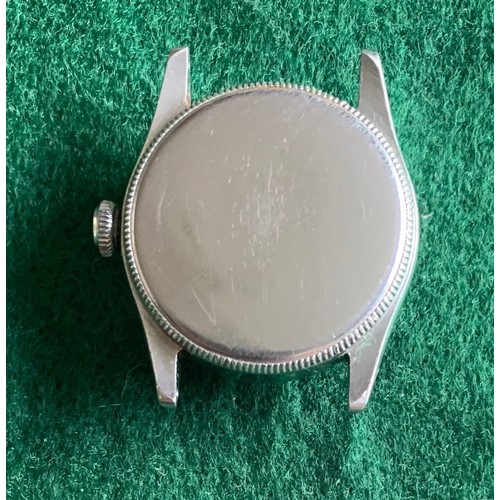 71 - Rolex Oyster stainless steel cased wrist watch, the dial 2.3cm diameter, as found condition.