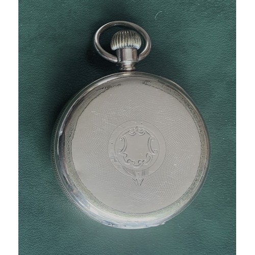 72 - Waltham gold plated pocket watch.