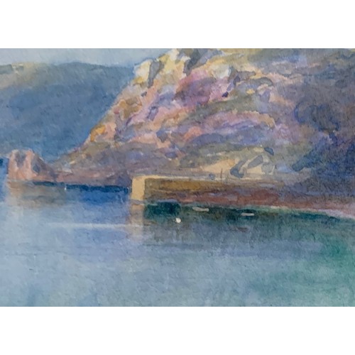 151 - Jessie M.Hilson (Active 1890-1910) Exh. RSA and Walker Art Gallery, St Brelade Bay Jersey, watercolo... 