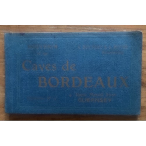 150 - A very rare booklet of Guernsey Caves de Bordeaux postcard size photographs, possibly a proof for po... 