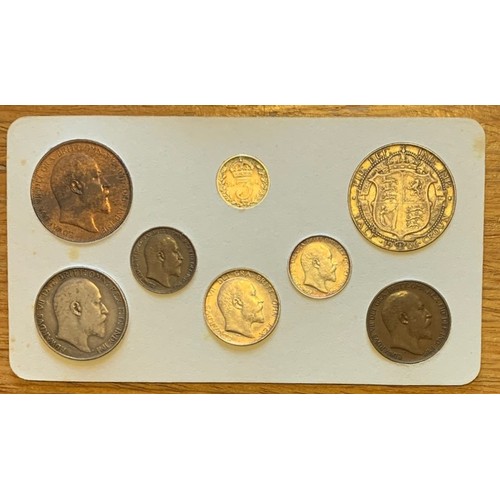 193 - King George V coinage set 1912, Half Crown to Farthing (8).