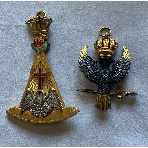 198 - Masonic Red Croix jewels (2).