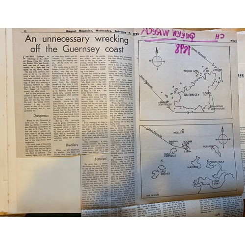 229 - A scrap album - press cuttings of Channel Islands shipping interest.