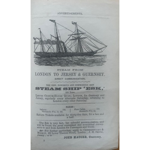 240 - Channel Islands interest pamphlet, Guernsey, Sark &c. no date, circa 1880, published by S.Barbet, Pr... 