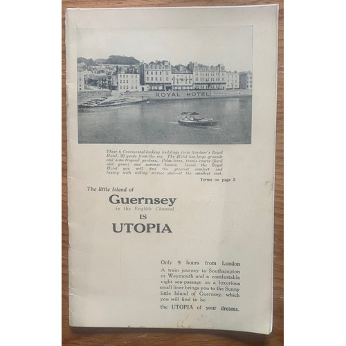 242 - Channel Islands interest Pamphlet - Guernsey is Utopia, with interesting Sark article circa 1930.