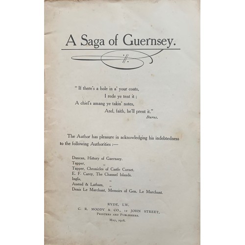 249 - A Saga of Guernsey, published May 1918.