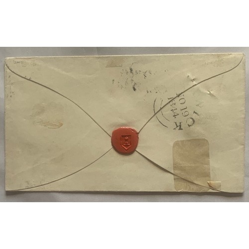 266 - Postal History - Penny Red on cover with scarce Burford Penny Post slogan.