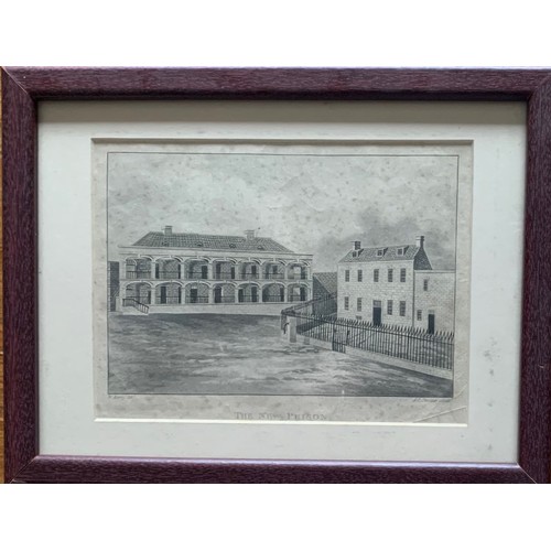 149 - A framed print, 'The New Prison Guernsey'.