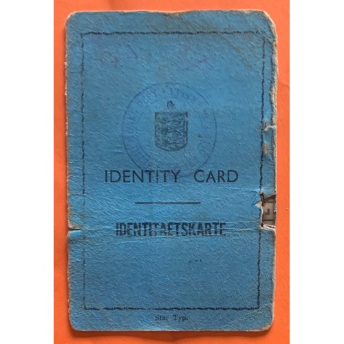 155 - WW2 Guernsey under German occupation, 
 Identitaetkarte (Identity Card)  17871 for Herbert James Lou... 