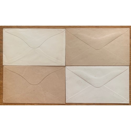 78 - Four envelopes with British Bisect stamps used during the German Occupation of Guernsey (4).