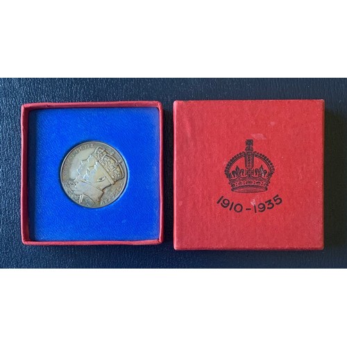 103 - King George V Anniversary silver medal in case of issue.