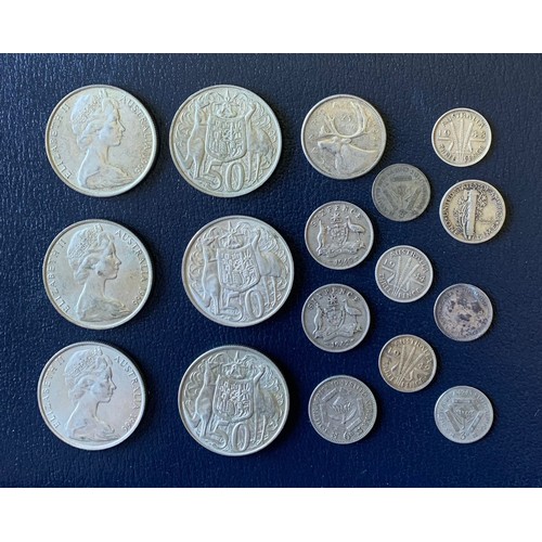 116 - Mixed silver coins, weight 104.9 grams (17).