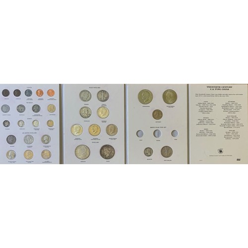 119 - United States of America, 20th century coin set, type, 33 coins including 13 which are silver.