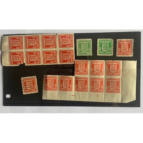 165 - British postage stamps, Penny Black, Penny Reds, Guernsey under German Occupation stamps, Guernsey S... 