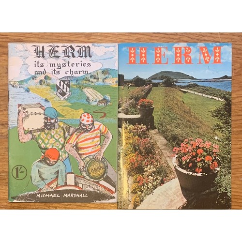 204 - A collection of Herm pamphlets, guides and a map, Jethou pamphlet and two Lihou The Holy Island. (8)... 