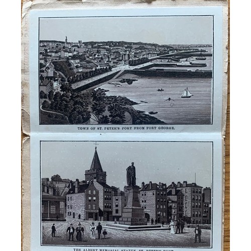 207 - Three Albums of Chromo-Lithographic views, The Royal Cabinet Album Guernsey, Jersey, Guernsey, Alder... 