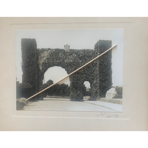 210 - Pair of photographs by N.Grut Guernsey, top and bottom archways at Les Val Des Terres, built in prep... 