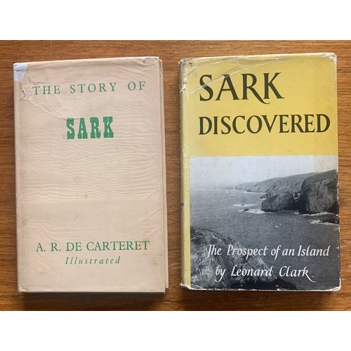 195 - Four volumes of Sark interest, together with a hand written letter from Sybil Hathaway (5).