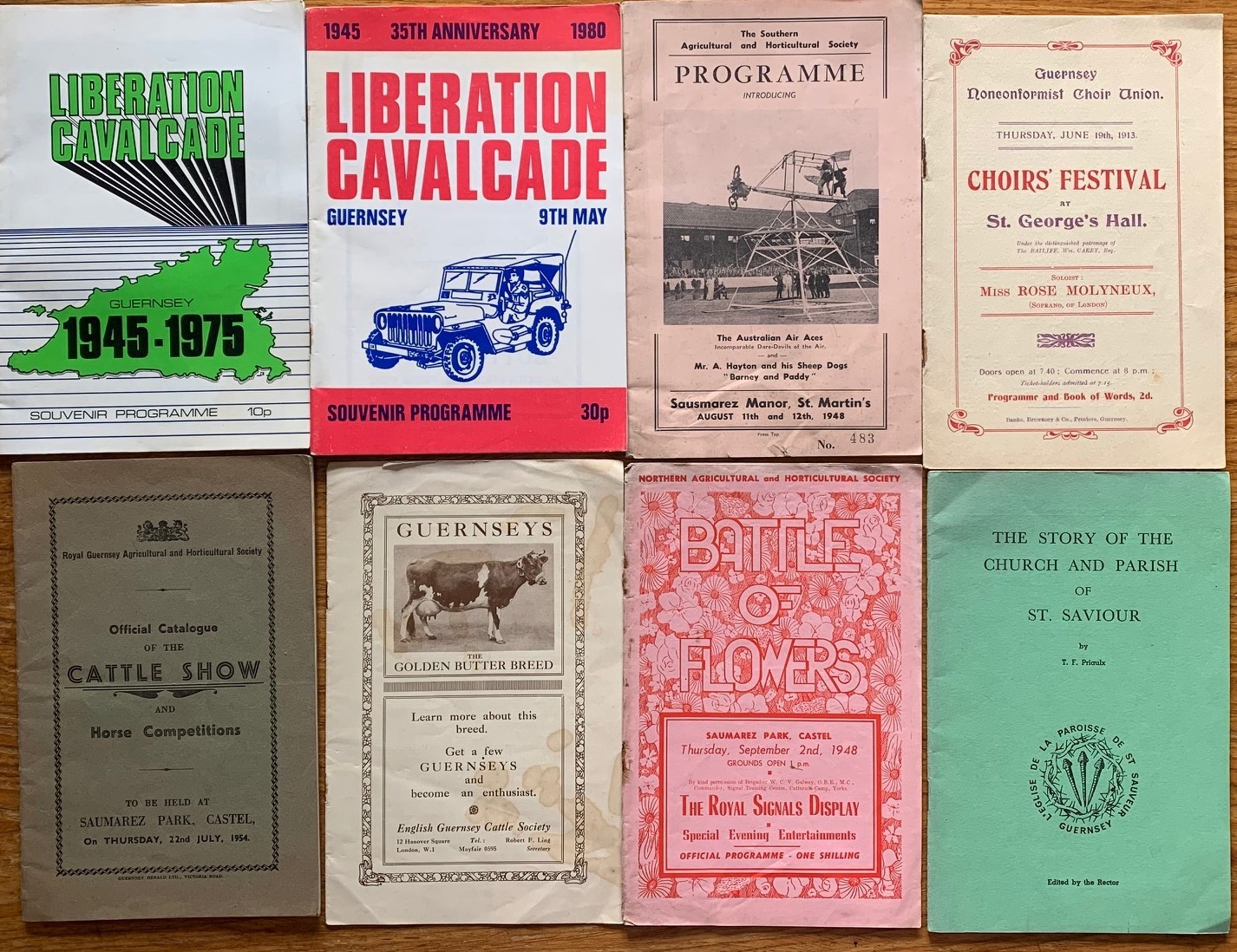 A collection of various pamphlets, maps and publications of Guernsey ...