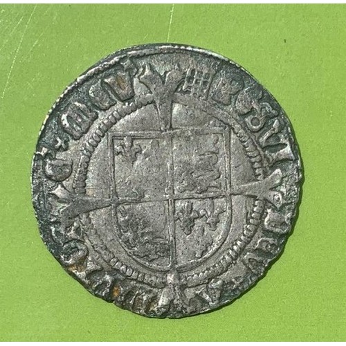 106 - King Henry VIII Groat 1st issue, bearing a portrait of his father.