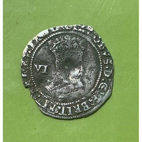 104 - King James I Sixpence dated 1609, 4th Bust.