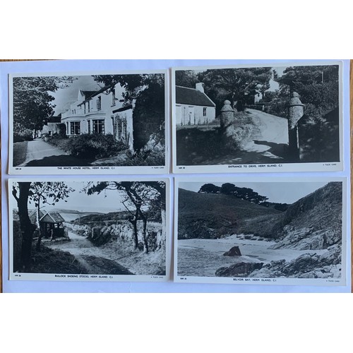 33 - Twelve real photographic postcards of Herm Island, Bailiwick of Guernsey, by Rafael Tuck & Sons, cir... 