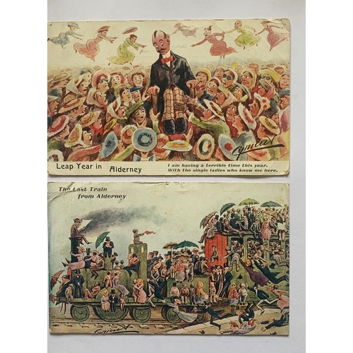 4 - Five Alderney comic postcards by Cynicus (5).