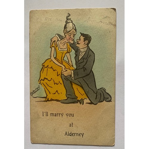 4 - Five Alderney comic postcards by Cynicus (5).