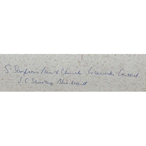 73 - Photograph by T.A.Grut Guernsey, St Sampson's parish church Waxworks Concert, J.C. Sauvary Bluebeard... 