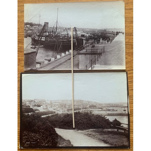 74 - Photograph by C.N & Co. St Peter Port Harbour Guernsey circa 1903, plus 10 others of St Peter Port G... 