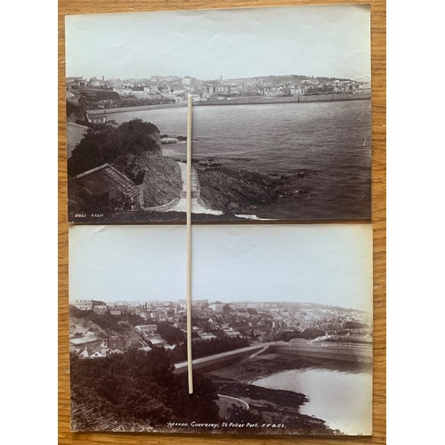 74 - Photograph by C.N & Co. St Peter Port Harbour Guernsey circa 1903, plus 10 others of St Peter Port G... 