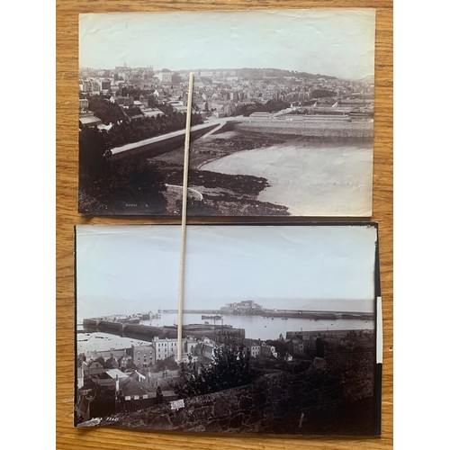74 - Photograph by C.N & Co. St Peter Port Harbour Guernsey circa 1903, plus 10 others of St Peter Port G... 