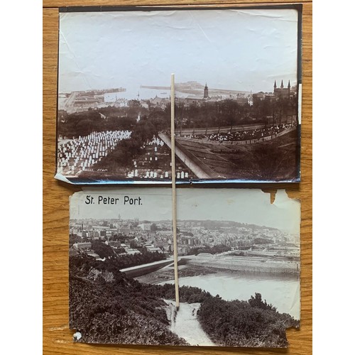 74 - Photograph by C.N & Co. St Peter Port Harbour Guernsey circa 1903, plus 10 others of St Peter Port G... 