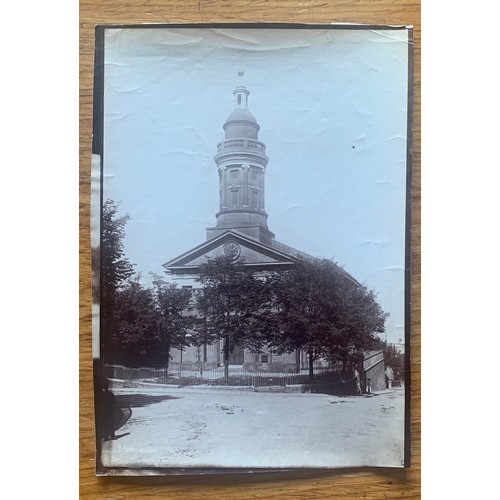 79 - Six Guernsey photographs circa 1900, St Julian's Avenue, Castle Cornet (2), Elizabeth College, Town ... 