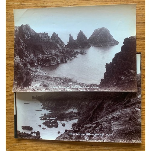 80 - Ten Guernsey photographs circa 1900, Moulin Huet, Pea Stacks, Le Gouffre and other similar Guernsey ... 