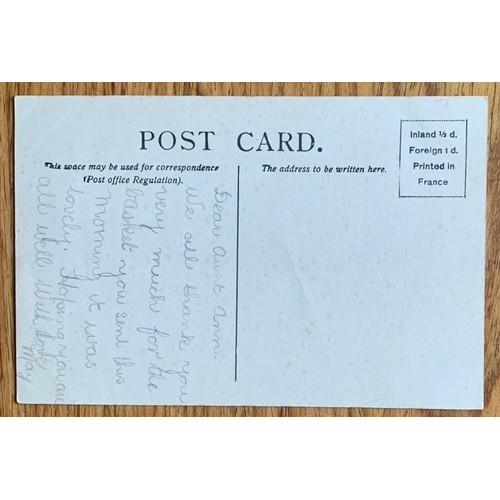 88 - Printed postcard, Red Lion Hotel, Guernsey, J.Le Quesne proprietor, circa 1910.