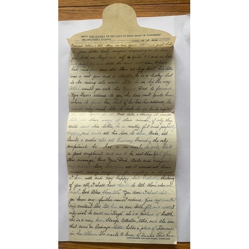 97 - KG VI 2 1/2p Prisoner Of War Post Air Letter,  Kriegsgefangenenpost to Biberach Internment Camp, pos... 